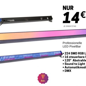 LED Pixelbar / Scheinwerfer / 224 SMD RGB VERLEIH / MIETEN