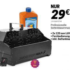 Seifenblasenmaschine / Bubble Maschine MIETEN / LEIHEN